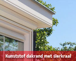 Kunststof dakrand met sierkraal